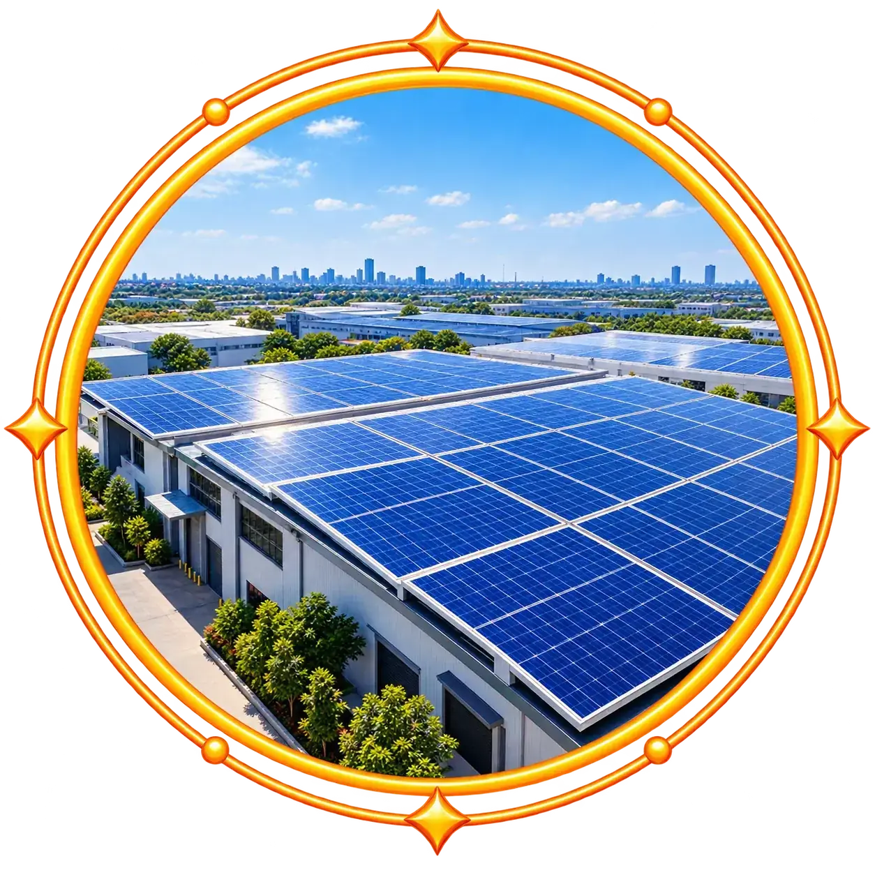 Industrial solar project